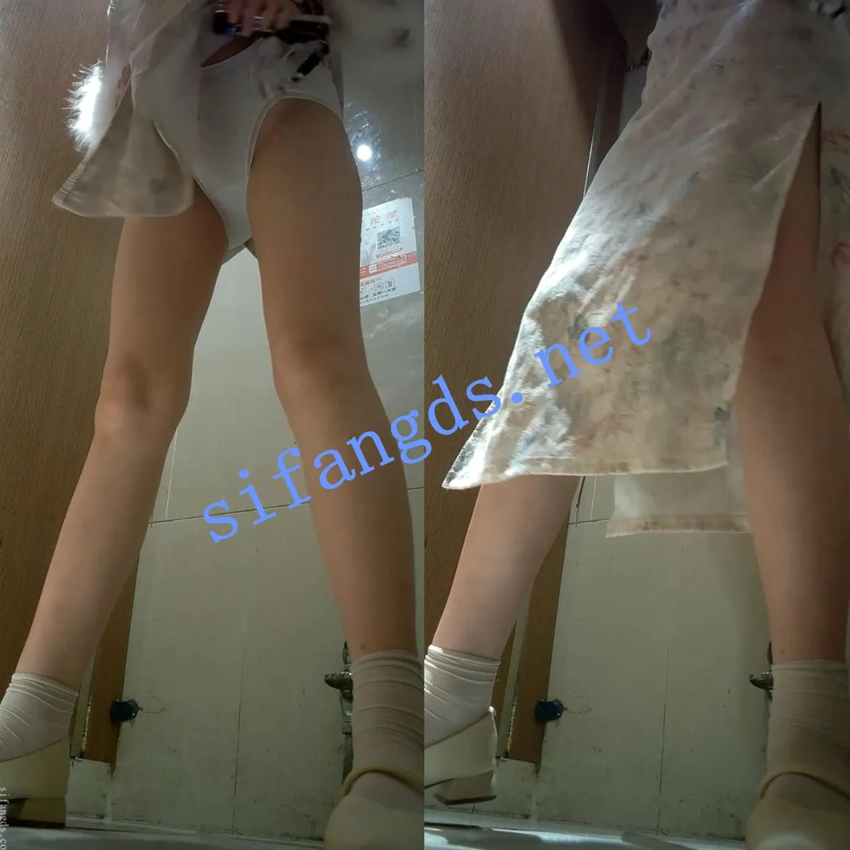 ❤️【厕拍】全景前拍 极品眼镜旗袍 抖尿垃圾桶捡纸巾擦逼